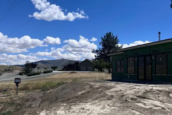 Finished excavation and site work by Backcountry Excavation in the Chelan valley